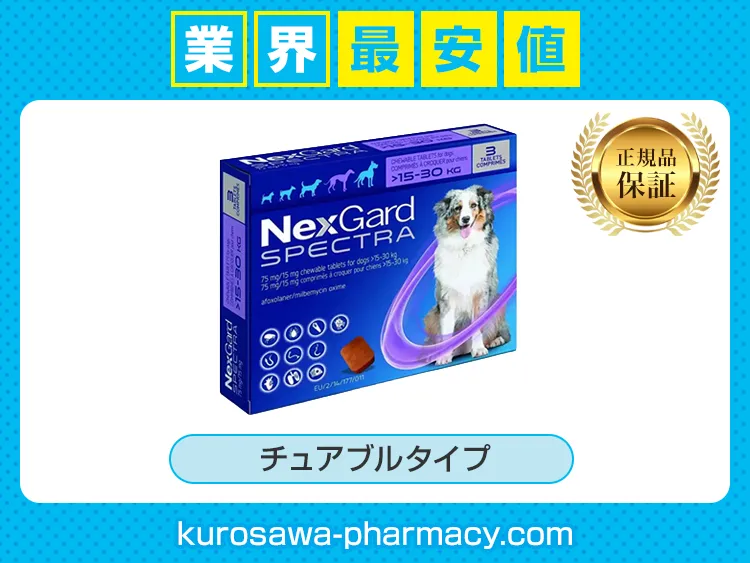 ネクスガードスペクトラ 大型犬用（15～30kg未満） 通販 | 正規品保証
